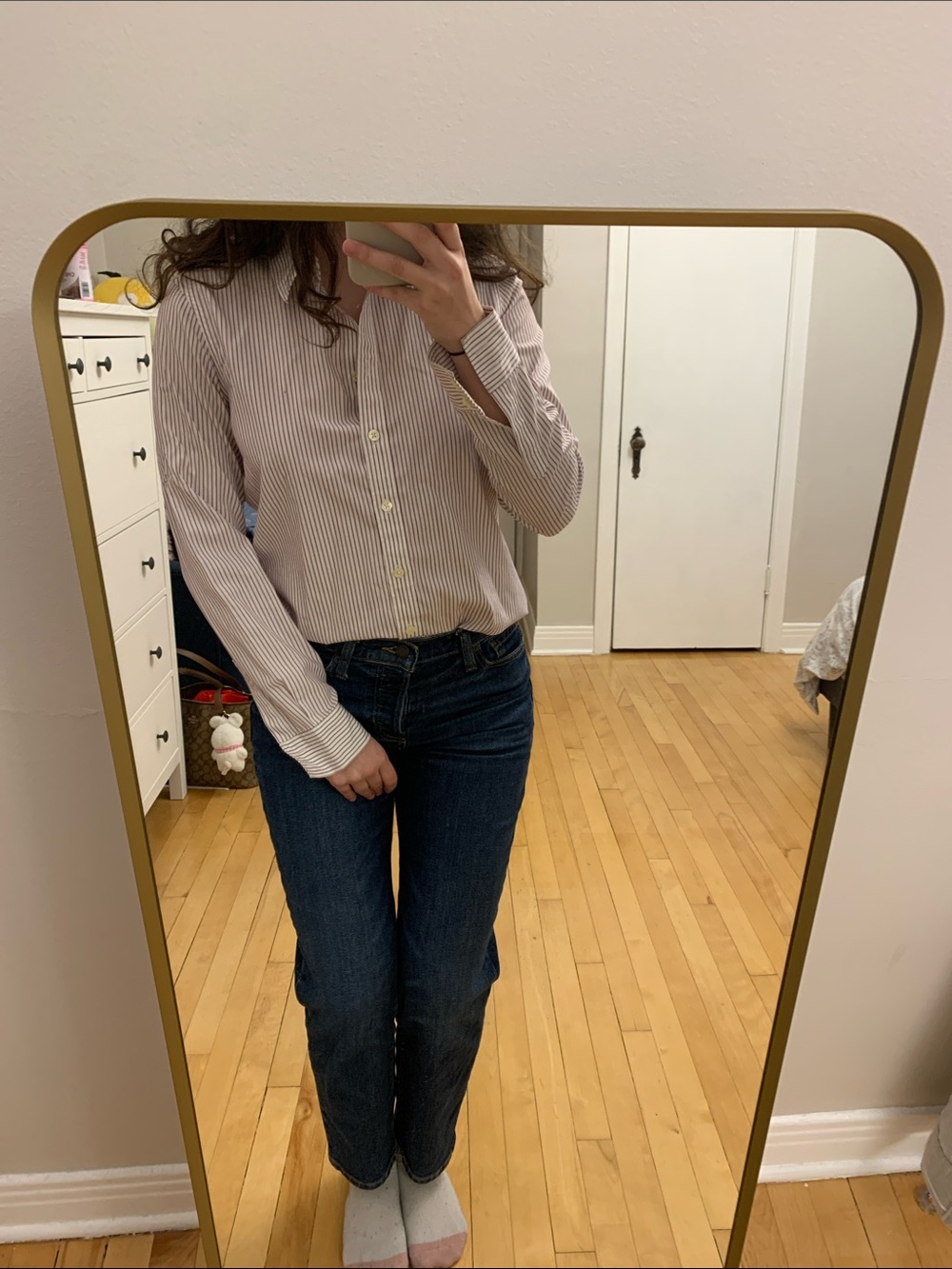 Banana Republic Non-Iron Fitted Stripped Shirt